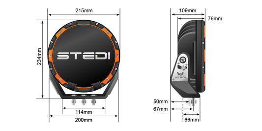 STEDI TYPE X PRO LED DRIVING LIGHTS