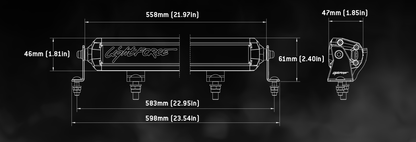 LIGHTFORCE VIPER 20"SINGLE ROW LED LIGHT BAR