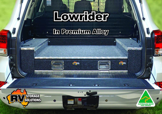 TOYOTA PRADO 150 Series 7 SEATER (2009-2025)-RVSS ALLOY LOWRIDER TWIN DRAWER SYSTEM & WING KIT
