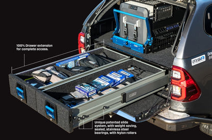 FORD EVEREST UB (2022+) MSA DUAL STORAGE DRAWER COMPLETE