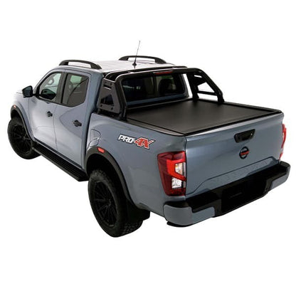 NISSAN NP300 (2021+) WITH GENUINE A FRAME SPORTS BARS-HSP ELECTRIC ROLLER COVER