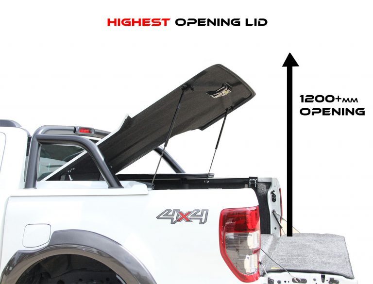 HSP Premium 1PCE Hard Lid Suits Nissan NP300 Dual Cab (2015-2021) Manual Lift & Central Locking
