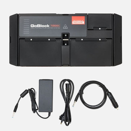 REDARC 100AH GO BLOCK PORTABLE DUAL BATTERY SYSTEM