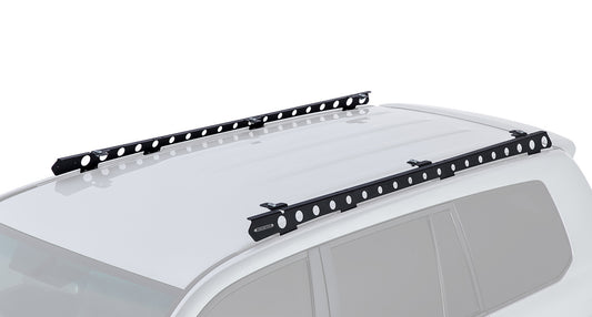 TOYOTA LANDCRUISER 200s ROOF RACKS RHINO PIONEER 6 PLATFORM WITH BACKBONE
