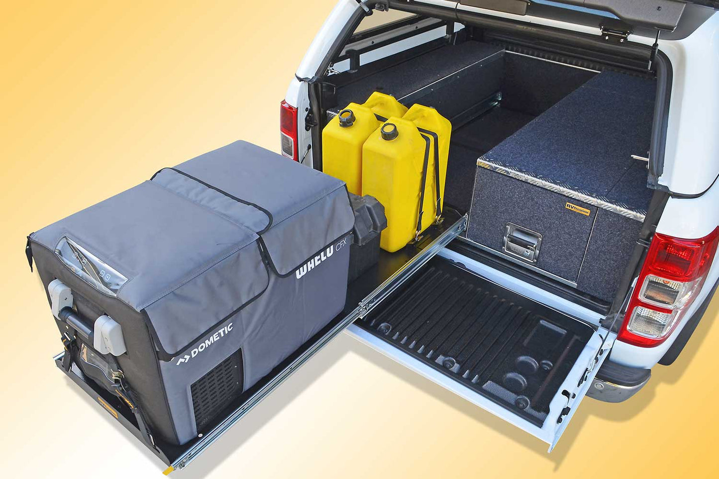 FS3.5 RV STORAGE SOLUTIONS PREMIUM STEEL FRIDGE SLIDE (approx. 34kg)