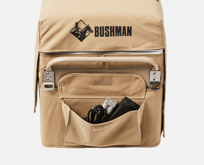 BUSHMAN HD-SERIES FRIDGE / FREEZER 35-52L 12/24V INC EXTENSION KIT, COVER & A/C TRANSFORMER