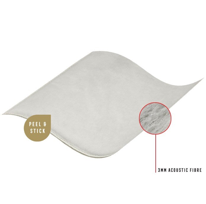 TITAN ACOUSTIC & INSULATION FIBRE SHEETS (Qty 4) 450x600x3MM 1.08 SQ/M PEEL N STICK