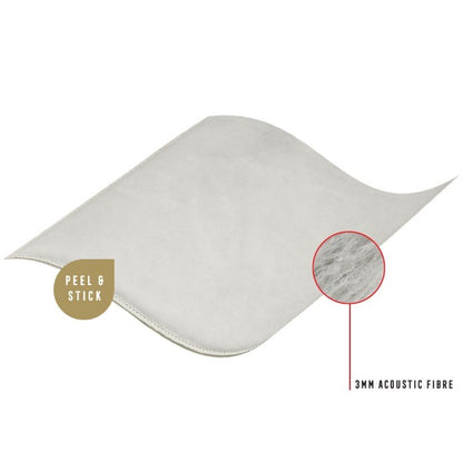 TITAN ACOUSTIC & INSULATION FIBRE SHEETS (Qty 4) 450x600x3MM 1.08 SQ/M PEEL N STICK