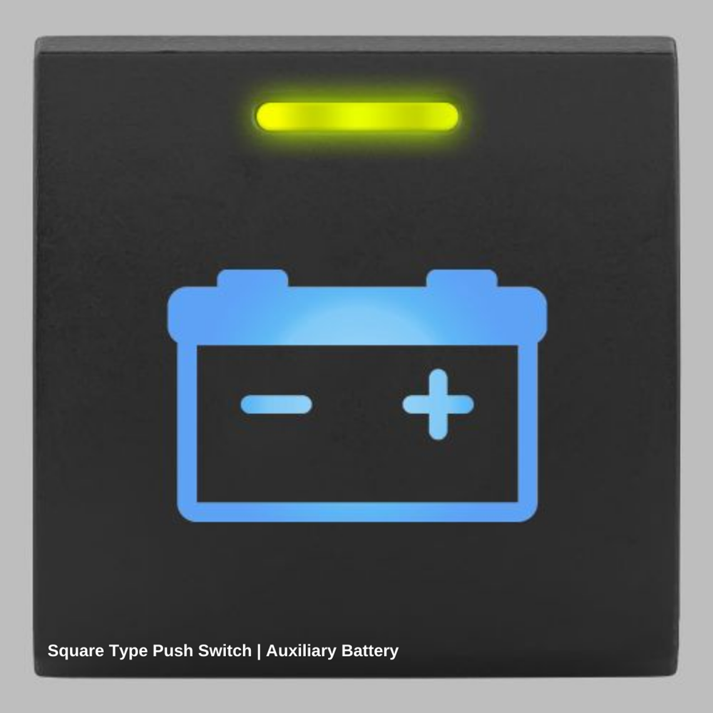 STEDI SQUARE TYPE PUSH SWITCH AUXILIARY BATTERY