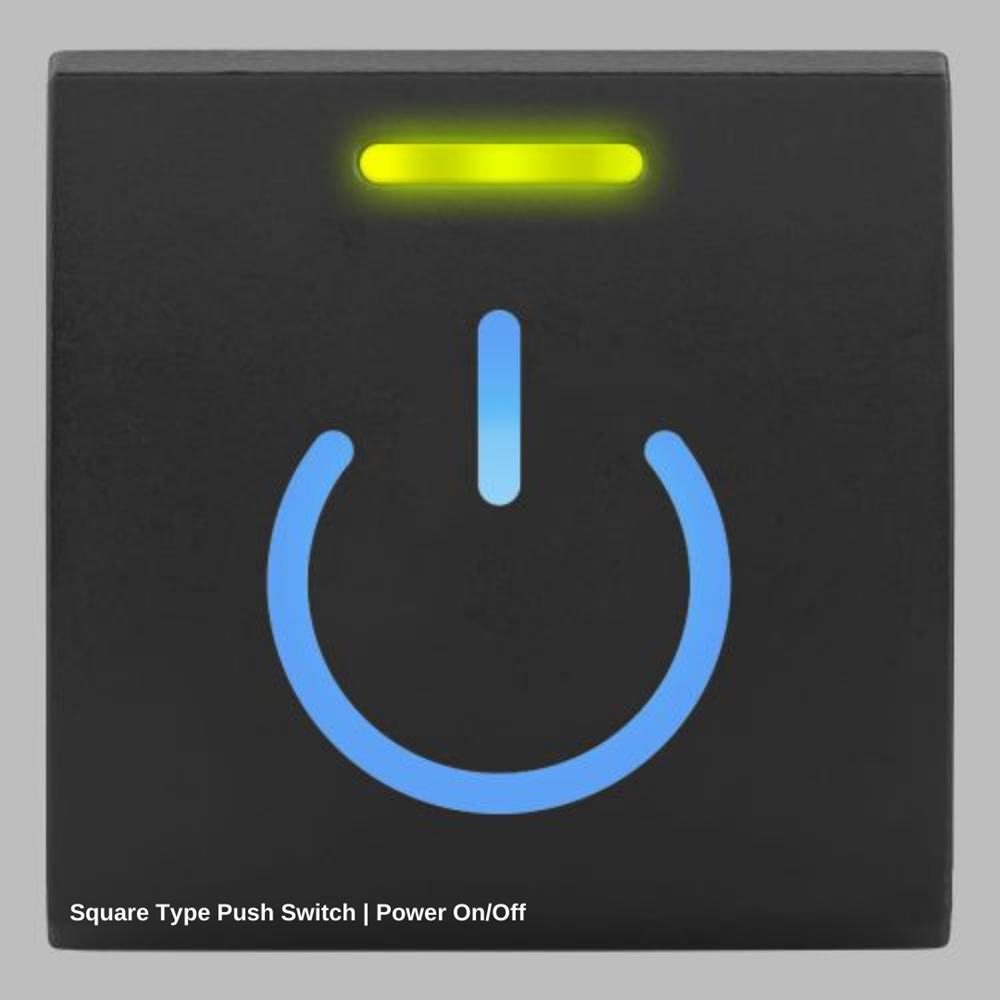 STEDI SQUARE TYPE PUSH SWITCH POWER ON/OFF