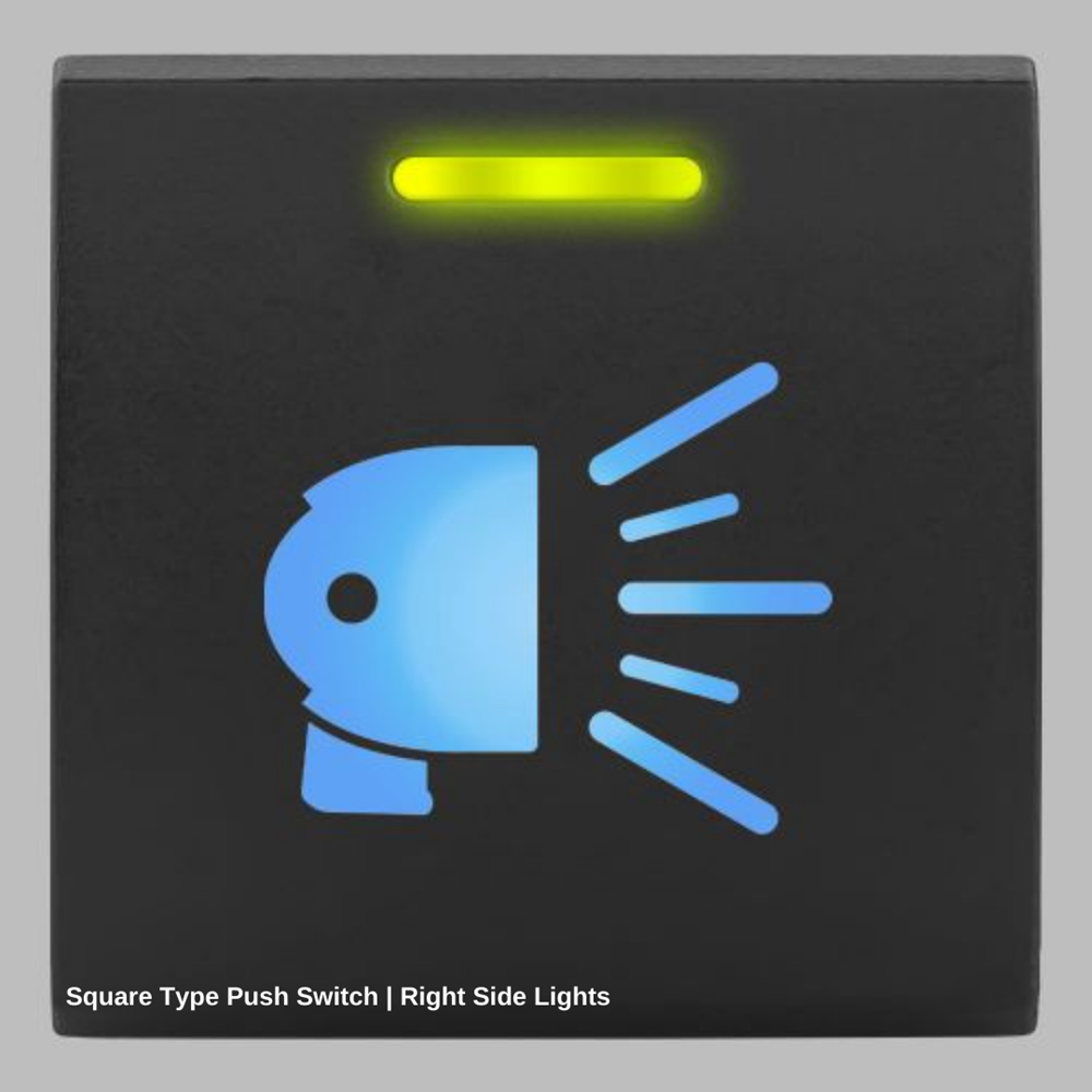 STEDI SQUARE TYPE PUSH SWITCH RIGHT SIDE LIGHTS