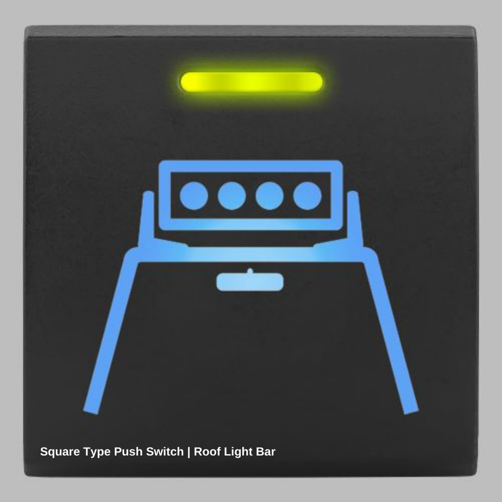 STEDI SQUARE TYPE PUSH SWITCH ROOF LIGHT BAR