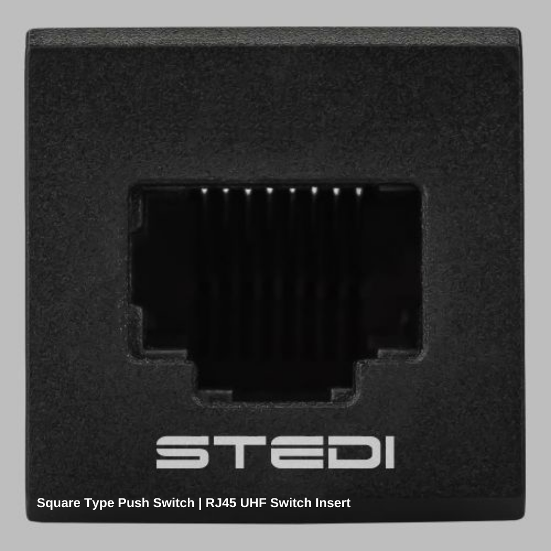 STEDI SQUARE TYPE RJ45 UHF SWITCH INSERT