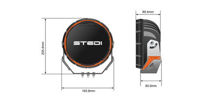 STEDI TYPE-X SPORT+ 7" BLACK (PR)