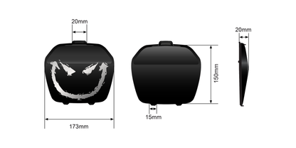 STEDI TYPE X EVO BLACK OUT COVER (SMILEY) (X1)