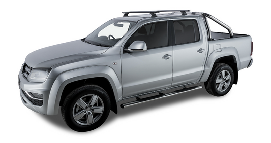 RHINO RACKS 2 BAR ROOF RACK - VOLKSWAGEN Amarok 2H 4dr Ute Dual Cab 11 to 23