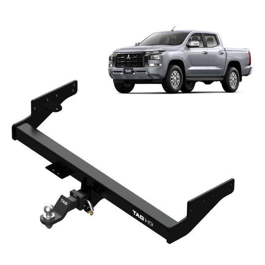TAG HEAVY DUTY TOWBAR FOR MITSUBISHI TRITON MV (2024 - ON) - WITHOUT REAR BUMPER STEP