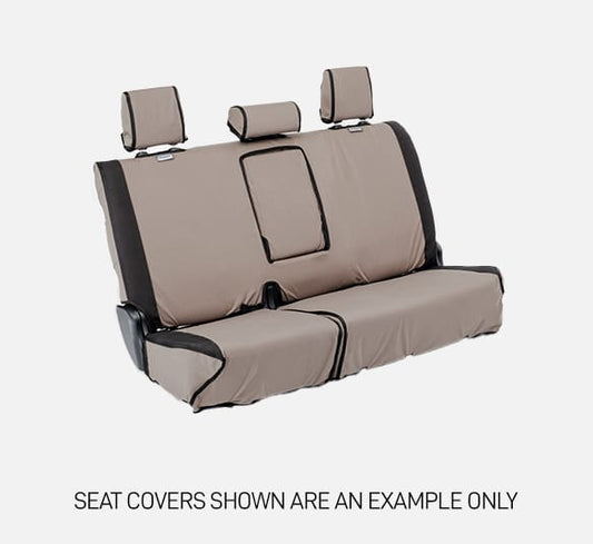 TOYOTA PRADO 150s MSA 4X4 SEAT COVERS 2nd ROW GREY CANVAS