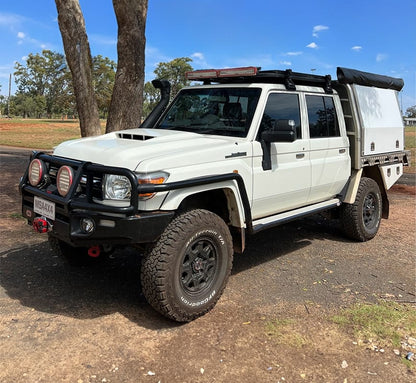 TOYOT LANDCRUISER 70-79 Series (1984+)-MSA TOWING MIRRORS inc SWITCH KIT (CHROME)