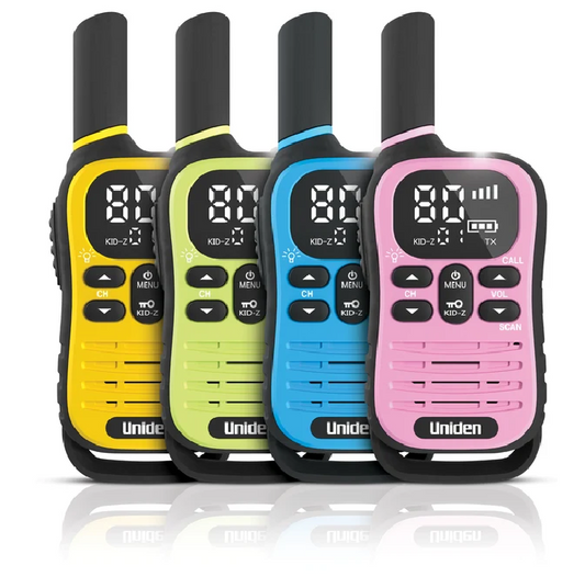 UNIDEN UHF MAX 80 CHANNEL WALKIE TALKIE RADIO 4PK