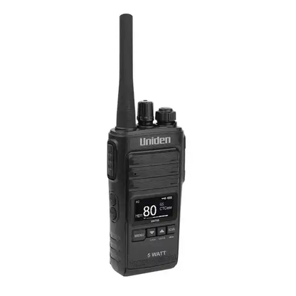 TWIN PACK UNIDEN HAND HELD 5W UHF IP54 RATED