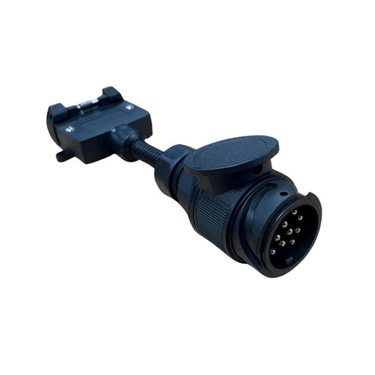 TAG 13 PIN ROUND EURO (VEHICLE SIDE) TO 7 PIN FLAT (TRAILER SIDE) ADAPTOR