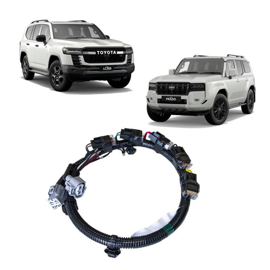 TAG DIRECT FIT WIRING HARNESS FOR TOYOTA LANDCRUISER 300 SERIES (07/2021 - ON) PRADO 250 SERIES (08/2024 - ON)