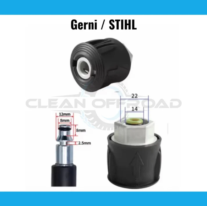 CLEAN OFFROAD UNIVERSAL SHORT GUN WITH NOZZLES