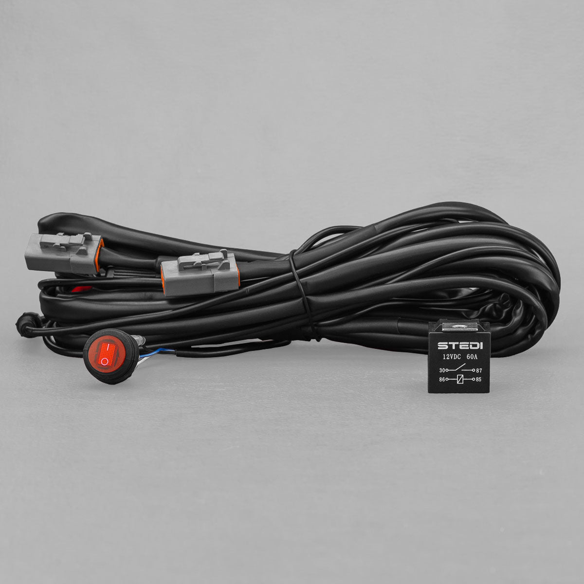 STEDI SINGLE CONNECTOR PLUG & PLAY SMART HARNESS HIGH BEAM DRIVING LIGHT WIRING
