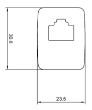 GME RJ45 ADAPTOR TYPE 8 RED