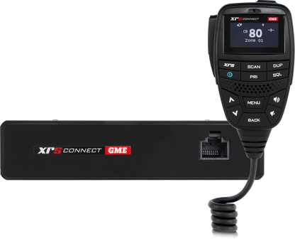 GME XR5 Connect radio and receiver on a white background
