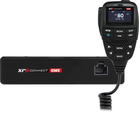 GME XR5 Connect radio and receiver on a white background