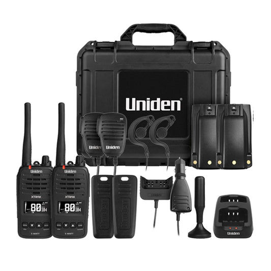 UNIDEN XTRAK 50 H/HELD UHF 5W TWIN PACK