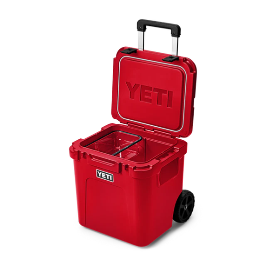 YETI ROADIE 48 WHEELED HARD COOLER RESCUE RED