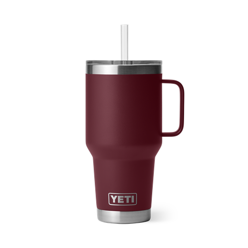 YETI RAMBLER 35OZ STRAW MUG WV RED