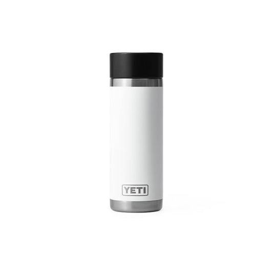 YETI RAMBLER 18OZ BOTTLE HOTSHOT WHITE