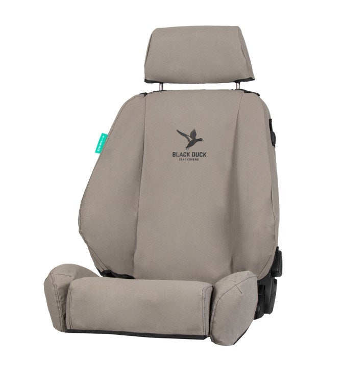MITSUBISHI TRITON MQ/MR (2015-2024) FRONT PAIR B/DUCK S/COVERS CANVAS GREY