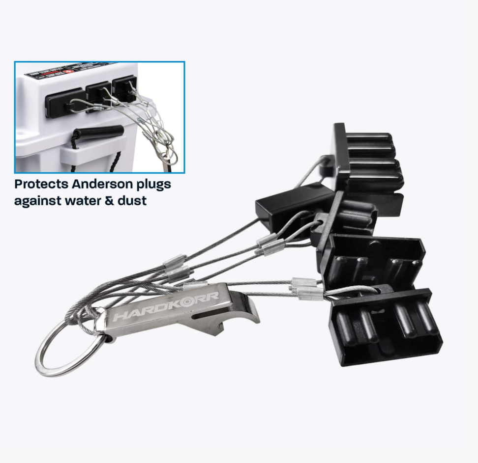 HARDKORR POWER ANDERSON PLUG COVERS & BOTTLE OPENER FOR BATTERY BOX