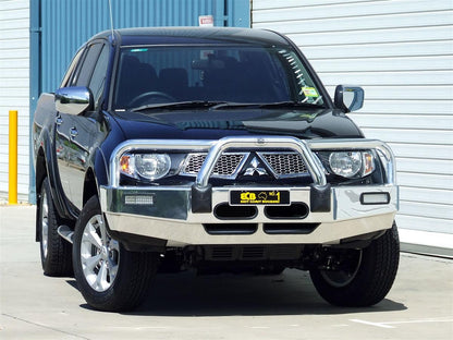 MITSUBISHI TRITON MN BULLBAR (09/09 to 12/14) ECB TEXTURA BLACK POWDERCOAT ALLOY
