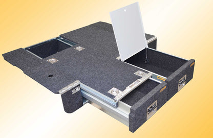 TOYOTA LANDCRUISER 300 Series 5 SEATER (2025+)-RVSS ALLOY TWIN DRAWER SYSTEM & WING KIT