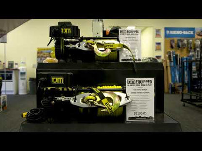 TJM TORQ WINCH 12000LB INC BLACK SYNTHETIC ROPE